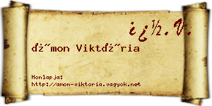 Ámon Viktória névjegykártya
